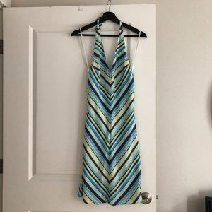 American Eagle Outfitters Stripped Halter Dress